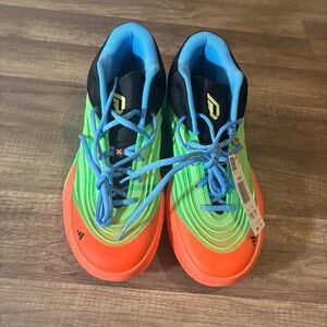 Size 10 - Adidas Dame X Basketball Shoes Lime Burst Green Orange Men’s NEW
